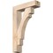 Ekena Millwork Merced Block Smooth Bracket w/ Offset Brace, Douglas Fir, 5 1/2"W x 20"D x 32"H BKT0604X20X32MRC05SDF - alternate 1